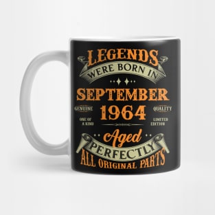 59th Birthday Gift Legends Born In September 1964 59 Years Old Mug